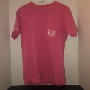 Woman’s Southern fried cotton pink t-shirt
